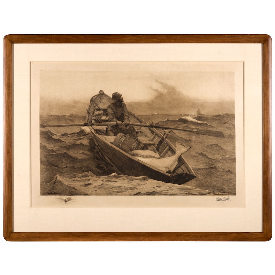 After Winslow Homer (1836-1910) by Hamilton Hamilton (1847-1928); The Fog Warning; - 2