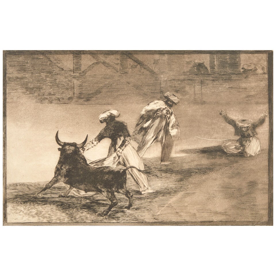 Francisco José de Goya y Lucientes (1746-1828); Capean otro encerrado, Plate 4 from La Taur... (1 of 2)
