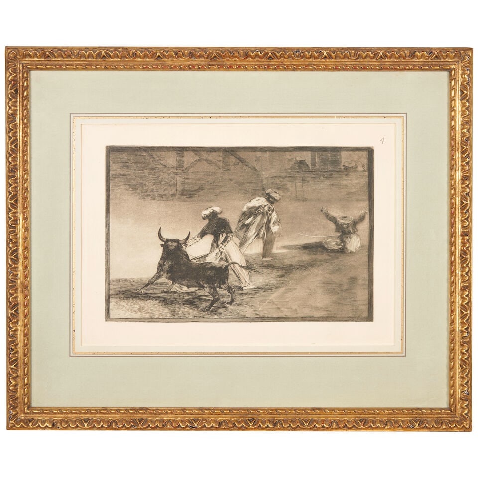 Francisco José de Goya y Lucientes (1746-1828); Capean otro encerrado, Plate 4 from La Taur... - 2