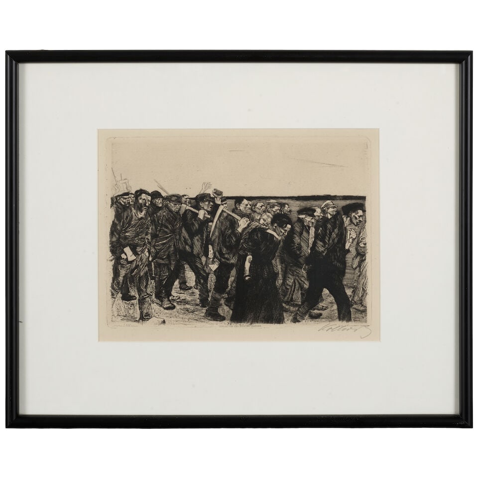 Käthe Kollwitz (1867-1945); Weberzug (March of the Weavers), from Ein Weberstand (A Weaver'... - 2
