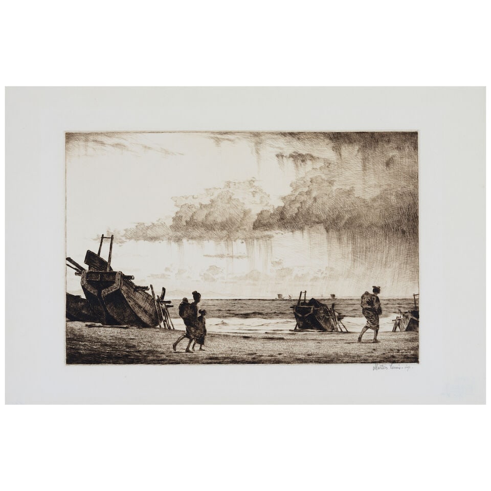 Martin Lewis (1881-1962); Showers on the Bay; (1 of 1)