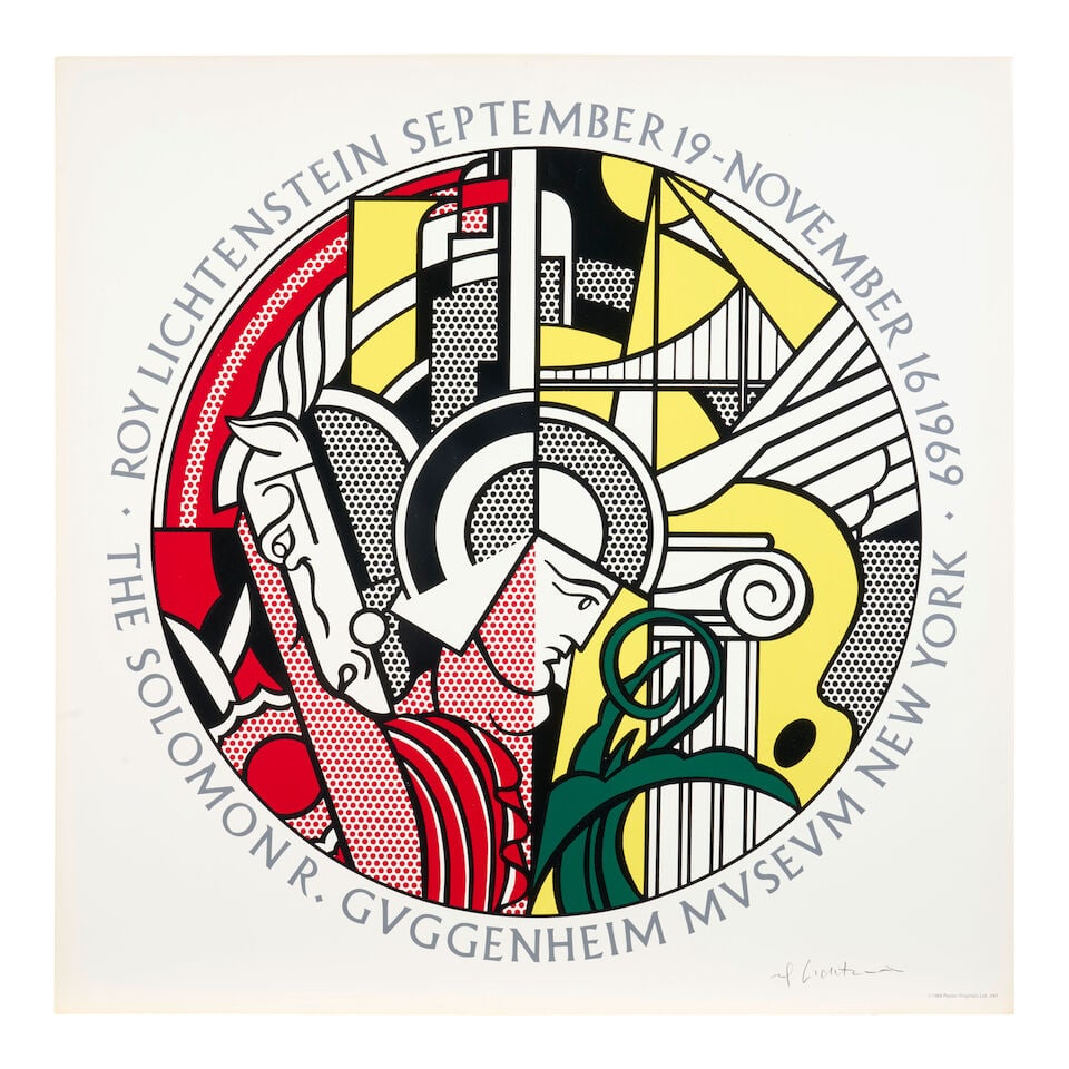 Roy Lichtenstein (1923-1997); The Solomon R. Guggenheim Museum (Poster); (1 of 3)