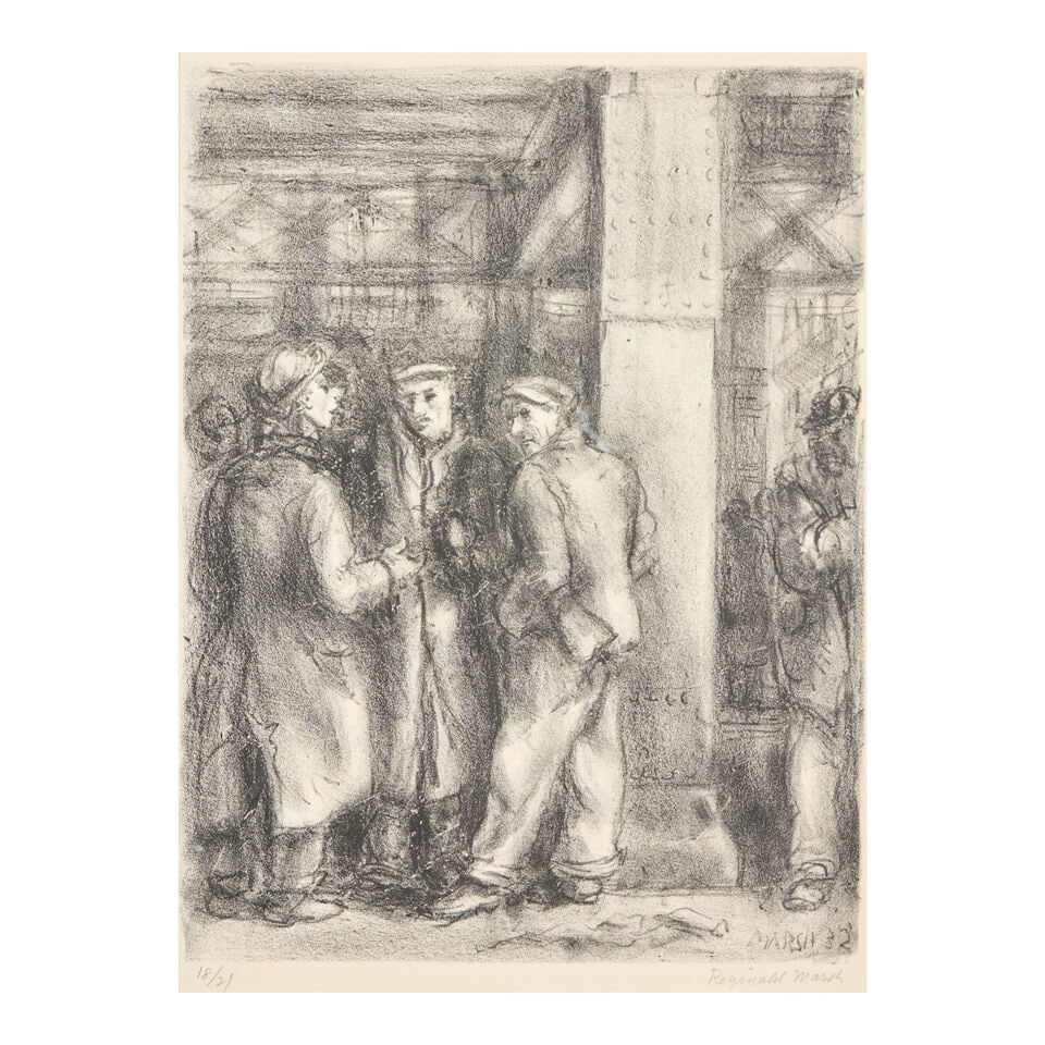 Reginald Marsh (1898-1954); The Bowery, Upright; (1 of 2)