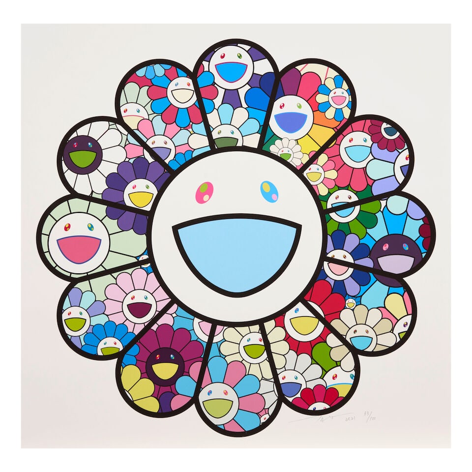 Takashi Murakami (born 1962); Flowers in Pastel Colors; (1 of 2)
