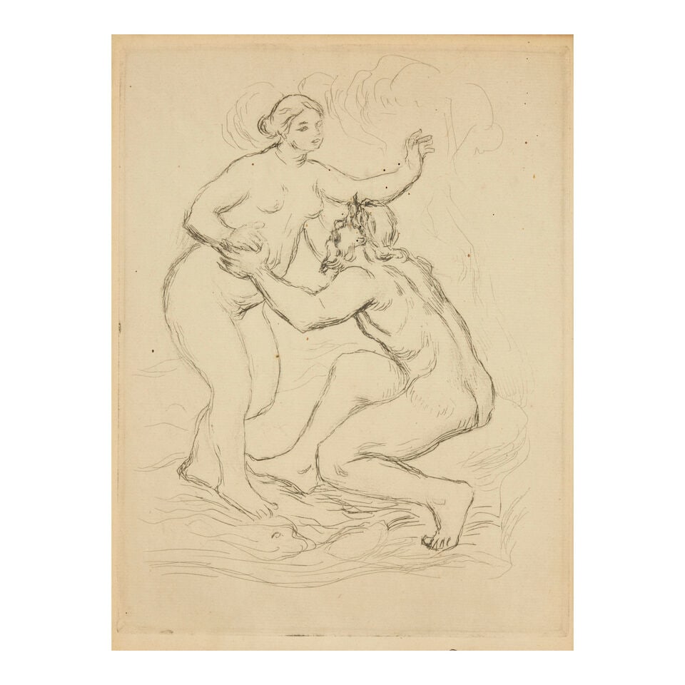Pierre-Auguste Renoir (1841-1919); Le Fleuve Scamandre, 2e planche; (1 of 3)