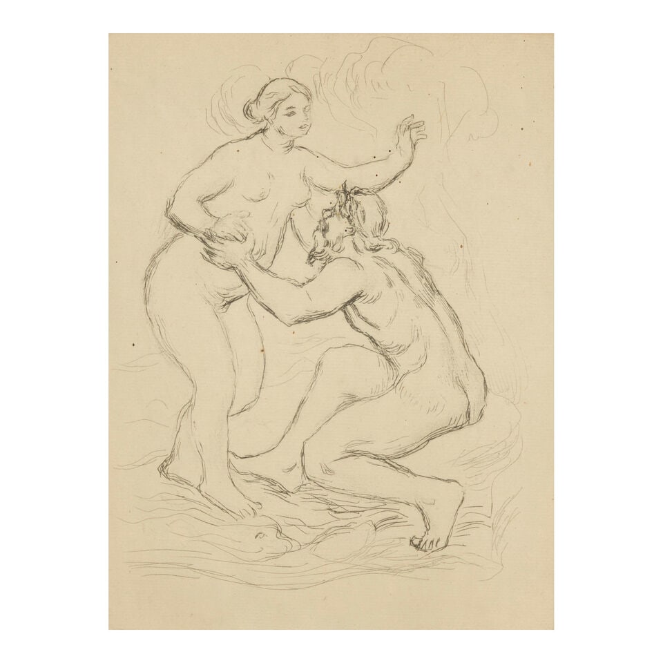 Pierre-Auguste Renoir (1841-1919); Le Fleuve Scamandre, 2e planche; - 3