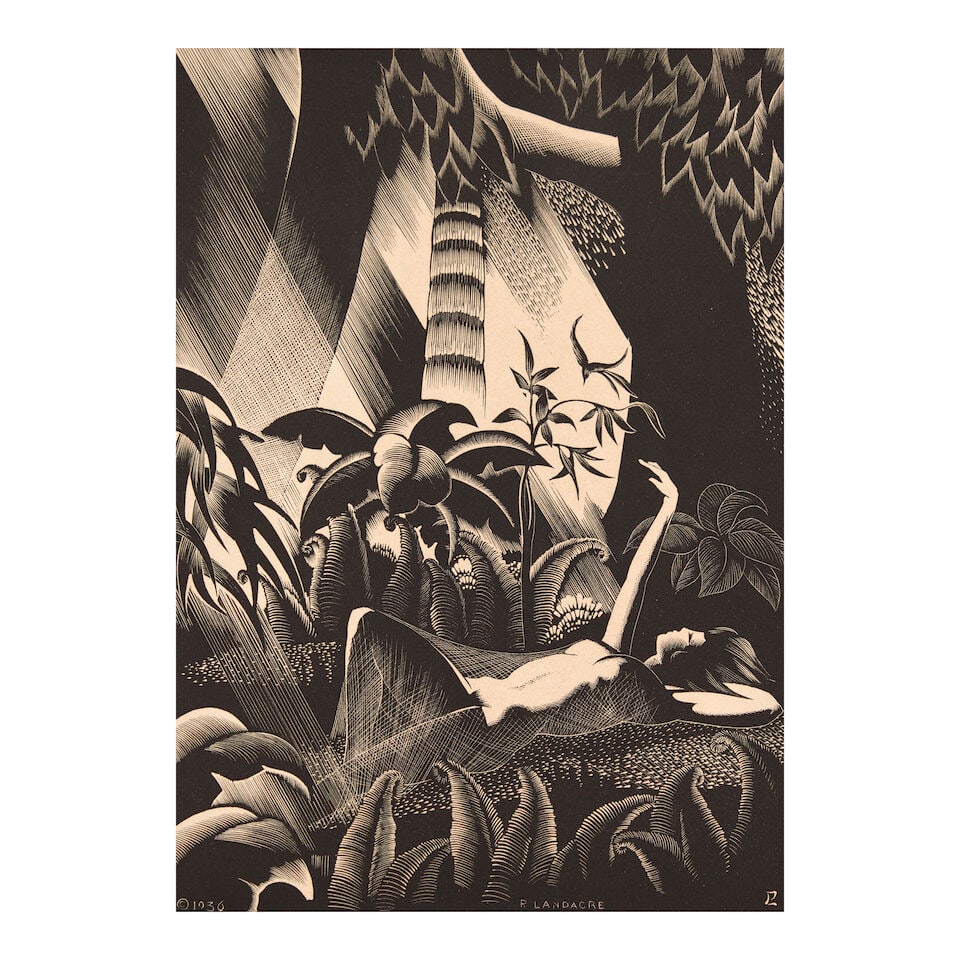 Paul Landacre (1893-1963); Forest Girl; (1 of 2)