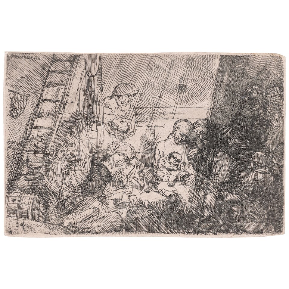 Rembrandt Harmensz van Rijn (1606-1669); The Circumcision in the Stable; (1 of 1)