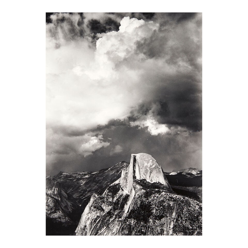 Ansel Adams (1902-1984); Half Dome from Glacier Point, Thunderstorm, Yosemite National Park, Cal... (1 of 2)