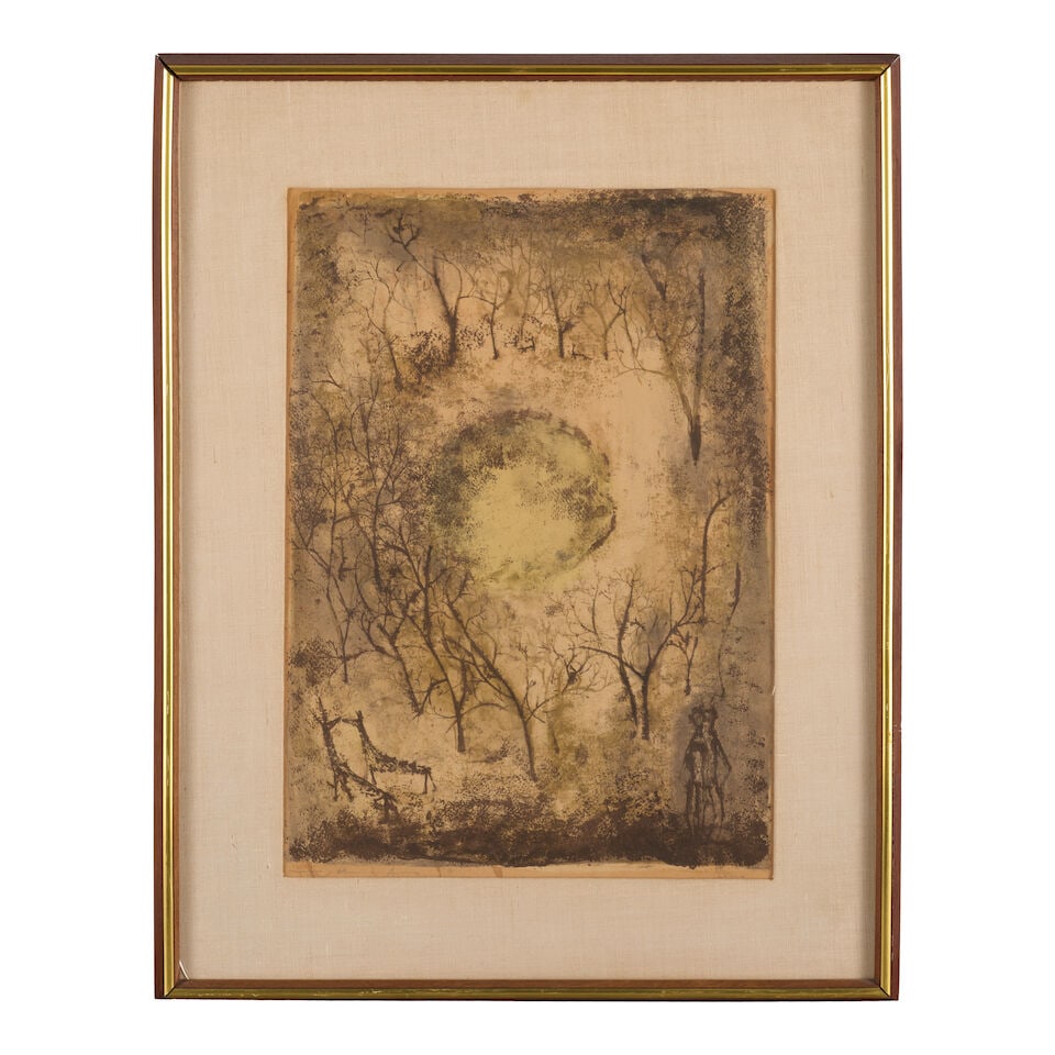 Zao Wou-Ki (1920-2013); Le Soleil Rouge (Green); - 2