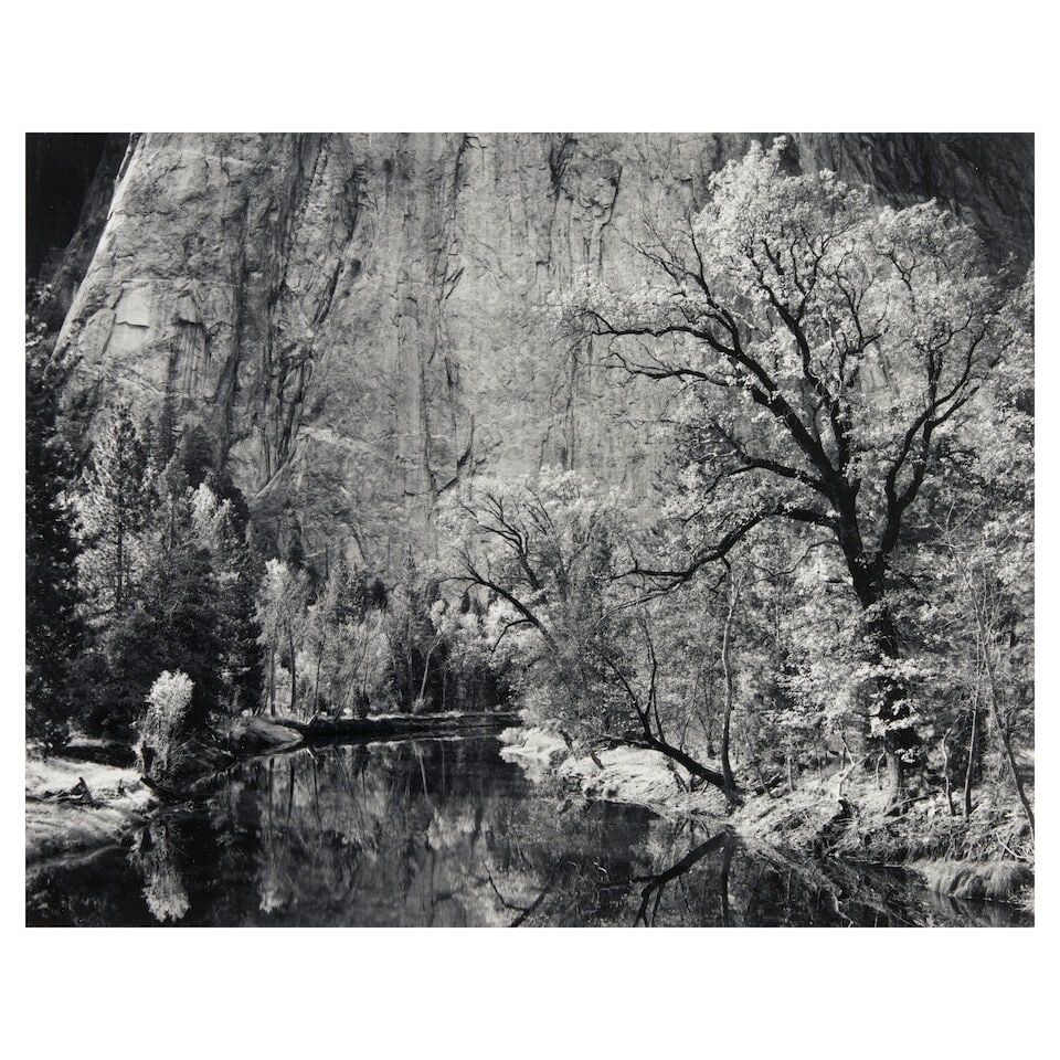 Ansel Adams (1902-1984); Merced River, Cliffs, Autumn, Yosemite National Park, California; (1 of 1)