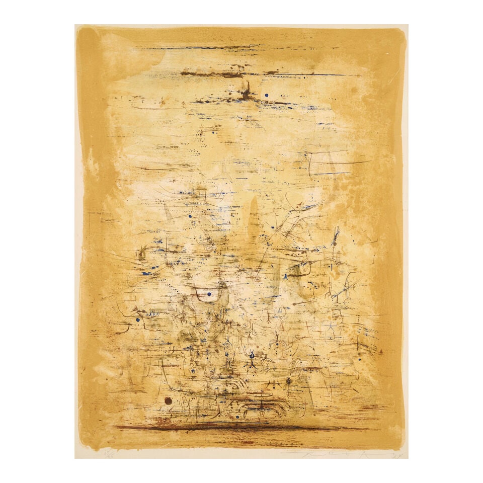 Zao Wou-Ki (1920-2013); Vol d'oiseaux (Flying Birds); (1 of 4)