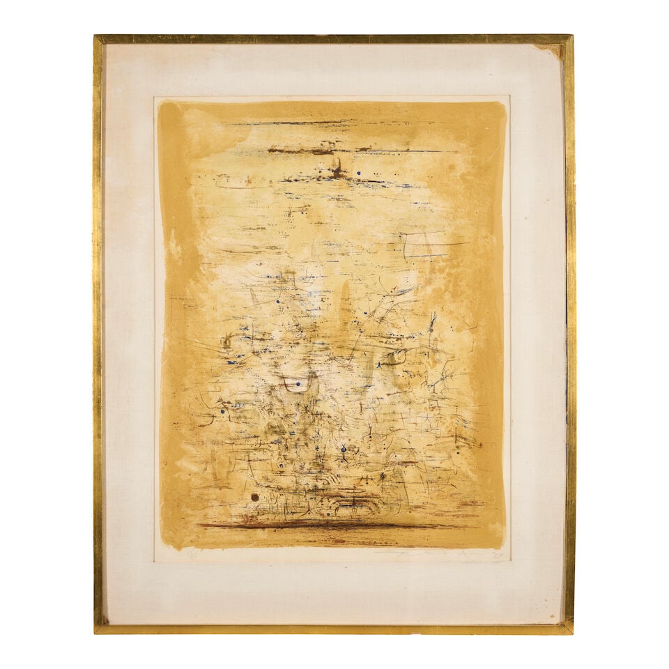Zao Wou-Ki (1920-2013); Vol d'oiseaux (Flying Birds); - 3