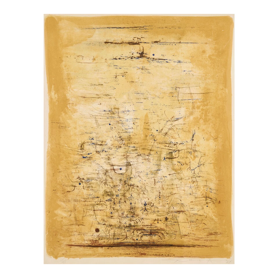 Zao Wou-Ki (1920-2013); Vol d'oiseaux (Flying Birds); - 4