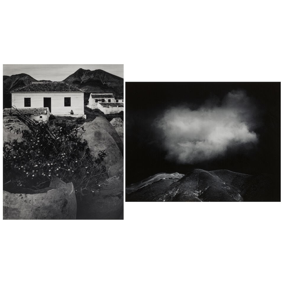 Morley Baer (1916-1995); Selected Images (comprising 'House at Torre Molle, Andalucia' and 'Spri...: Morley Baer (1916-1995) Selected Images (comprising 'House at Torre Molle, Andalucia' and 'Spring Storm, Portuguese Ridge, Sur Coast'), 1958 and 1971 Two gelatin silver prints, printed later; each