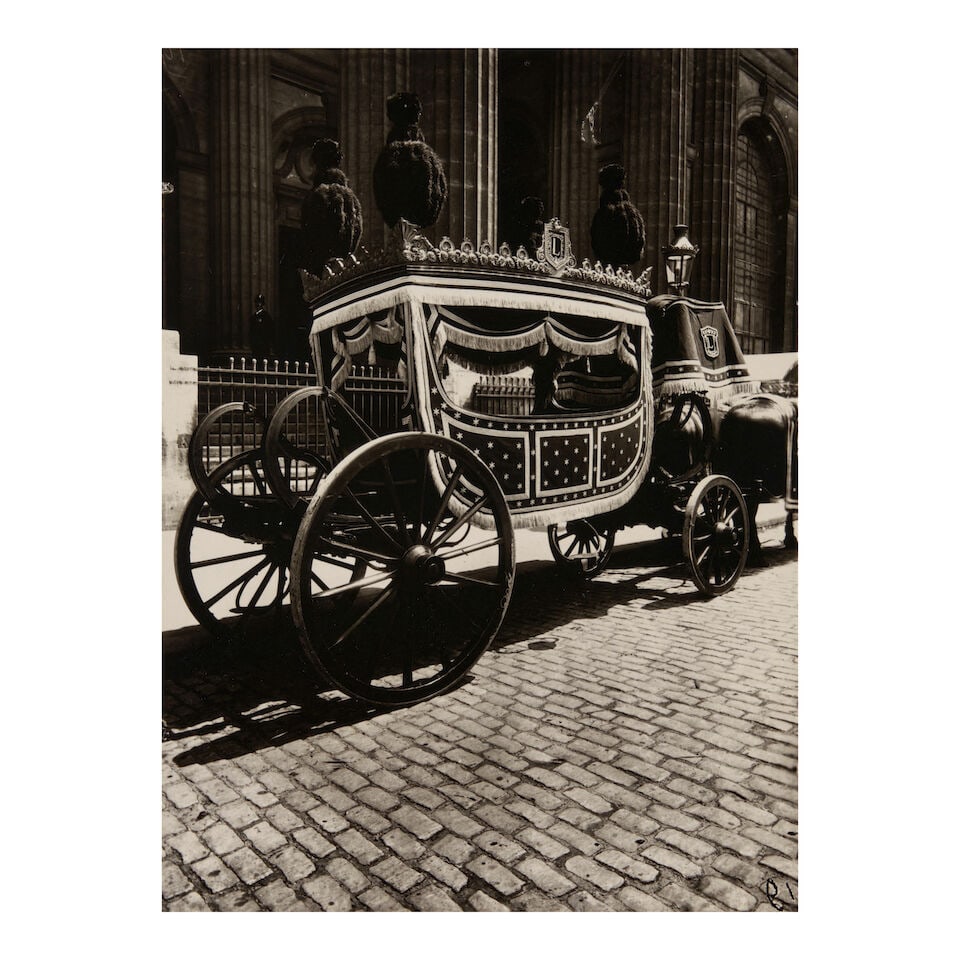 Eugène Atget (1857-1927); Pompe Funebre (1e Classe);: Eugène Atget (1857-1927) Pompe Funebre (1e Classe), 1910 Gelatin silver print, printed 1956 by Berenice Abbott; numbered '6' in ink on the verso; mounted. 9 1/16 x 6 3/4 in. (23.0 x 17.2
