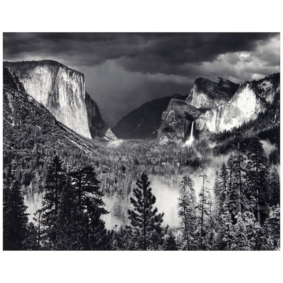 Ansel Adams (1902-1984); Thunderstorm, Yosemite Valley, California; (1 of 2)