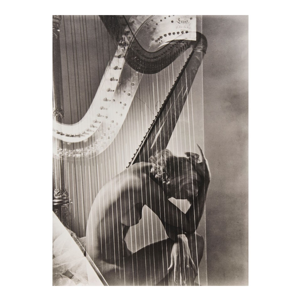 Horst P. Horst (1906-1999); Lisa with Harp, Paris; (1 of 3)
