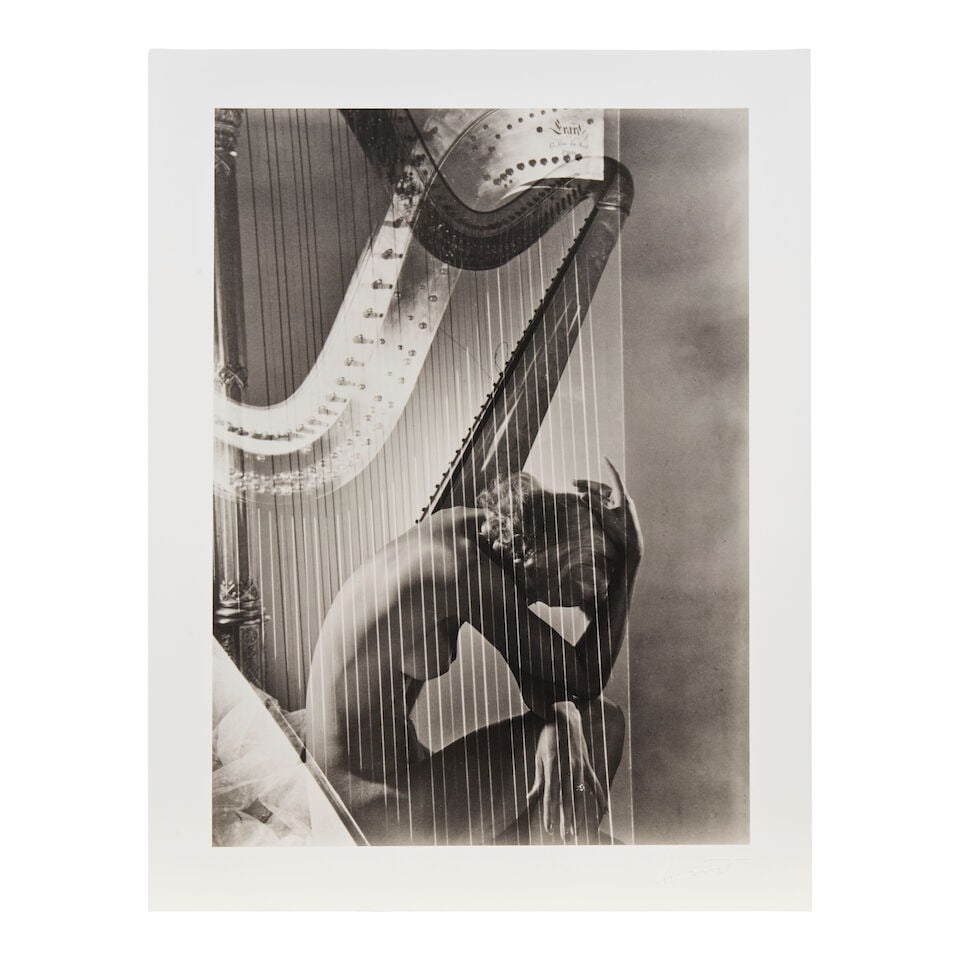Horst P. Horst (1906-1999); Lisa with Harp, Paris; - 2