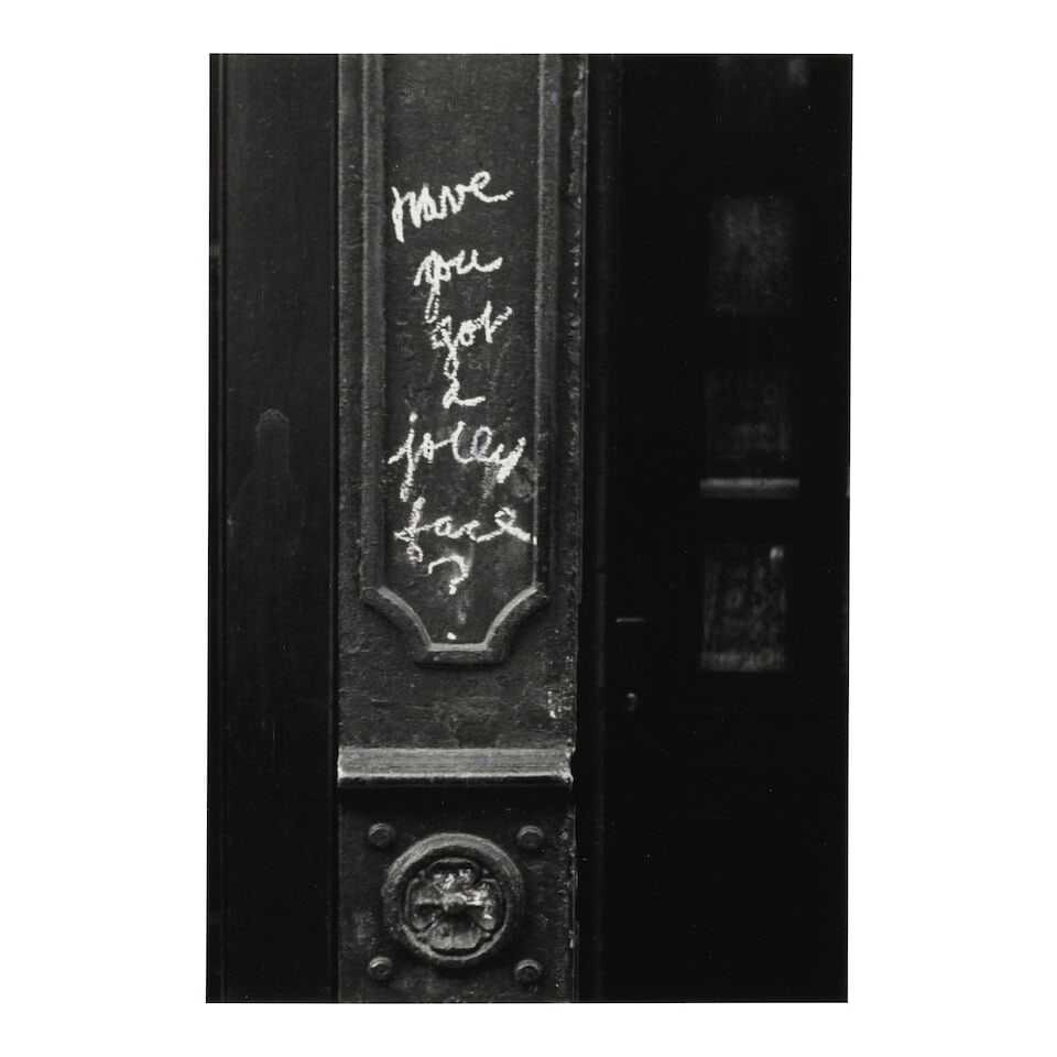 Helen Levitt (1913-2009); Untitled (Have You Got a Jolly Face?); (1 of 2)