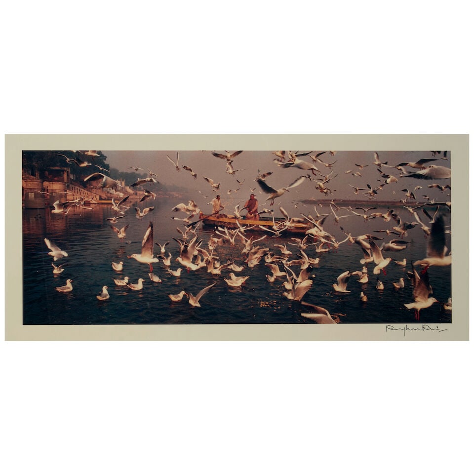 Raghu Rai (1942-2026); Delhi Businessmen Feeding the Seagulls, Jamuna, India; - 3