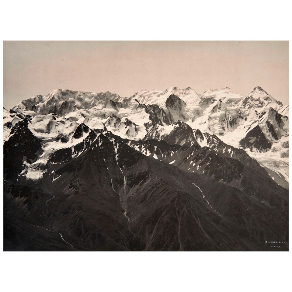 Vittorio Sella (1859-1943); Caucasus, Central Granitic Peaks from Kim 3771 m. above Chegem; (1 of 1)
