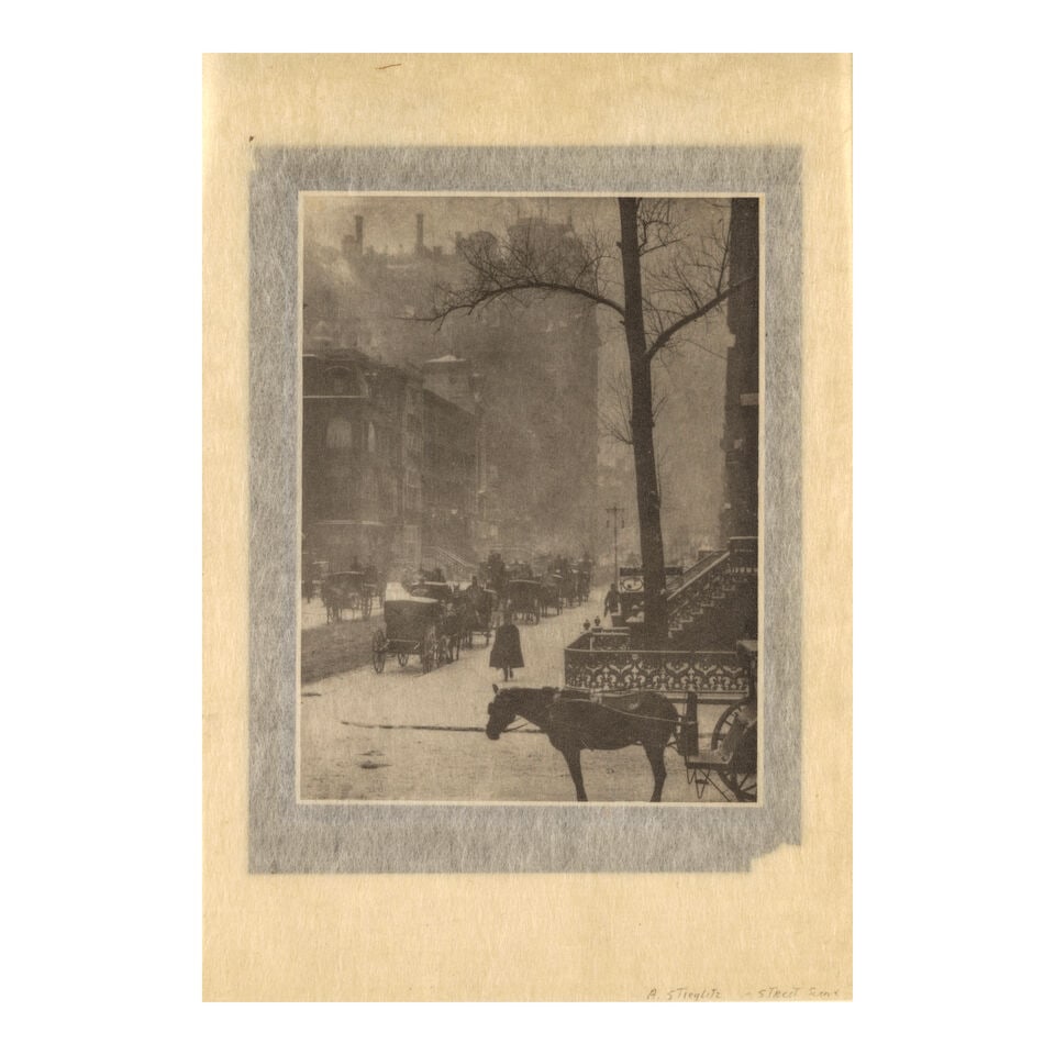 Alfred Stieglitz (1864-1946); The Street Scene - Design for a Poster; - 2