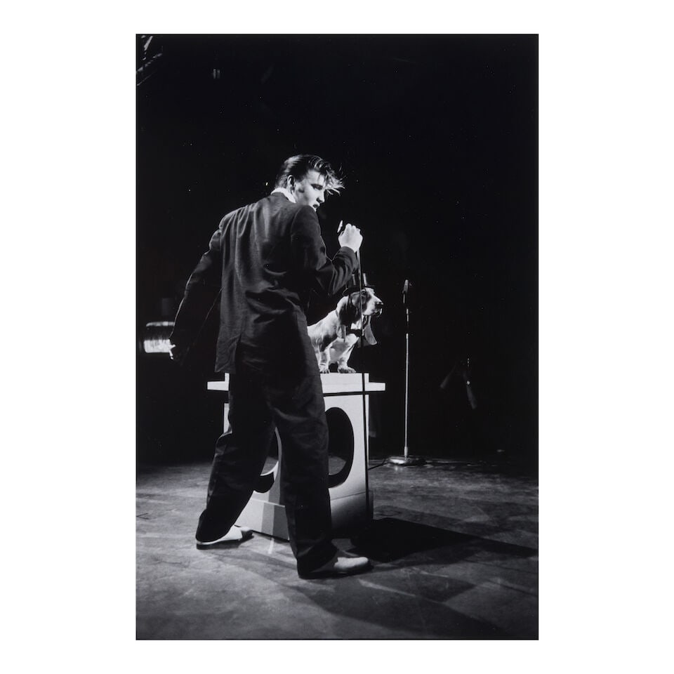 Alfred Wertheimer (1929-2014); Elvis Singing Hound Dog on the Steve Allen Show; (1 of 2)