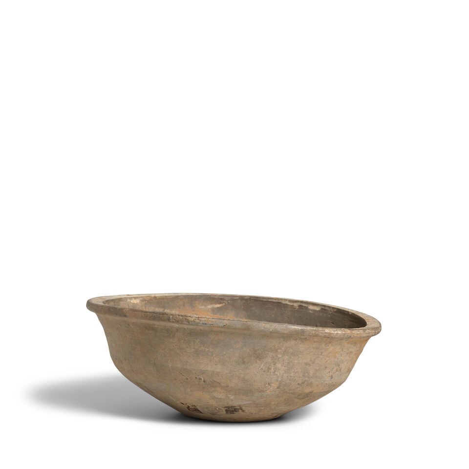 A PAINTED GRAY POTTERY 'FISH' STEAMER TRAY Western Han Dynasty - 2