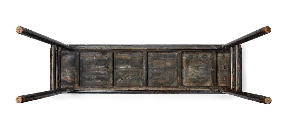 A LACQUERED WOOD SIDE TABLE, PINGTOU'AN 17th century - 2