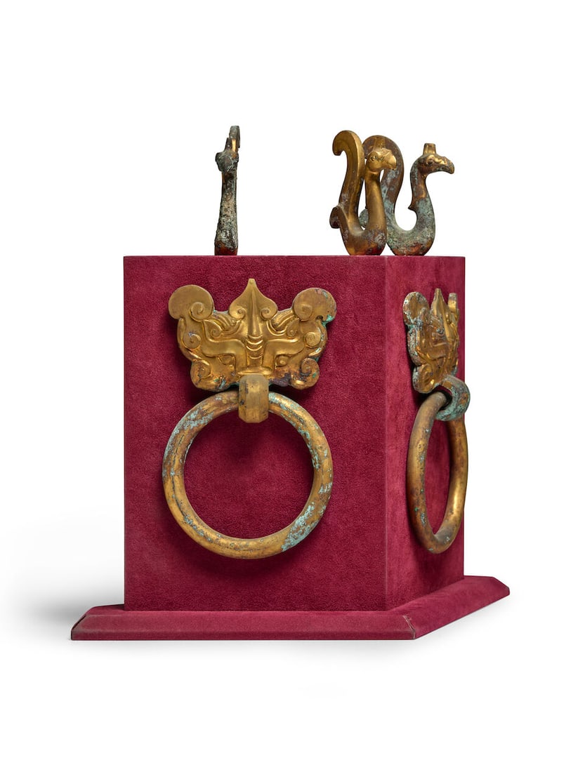 A GROUP OF GILT BRONZE ARTIFACTS Han Dynasty (5) - 4