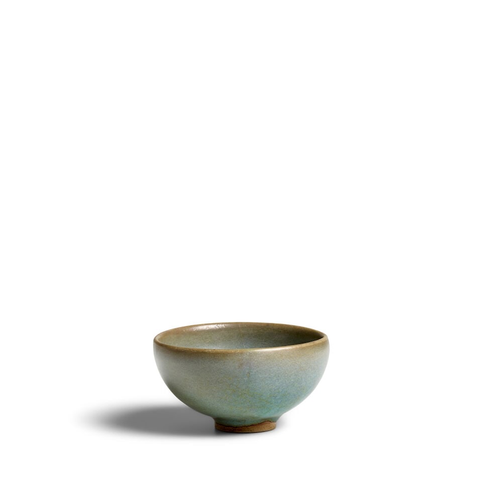 A SKY-BLUE-GLAZED JUN 'BUBBLE BOWL' Song Dynasty (1 of 3)