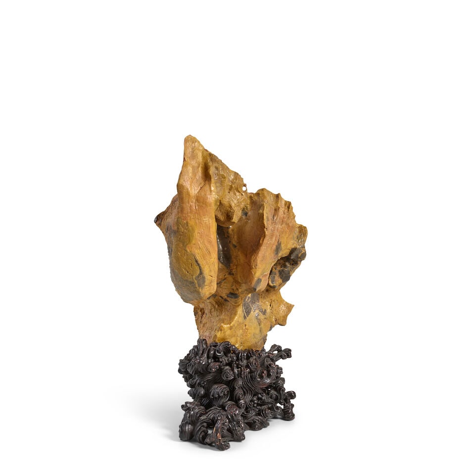 A TERRACOTTA-TONED LINGBI SCHOLAR'S ROCK - 2