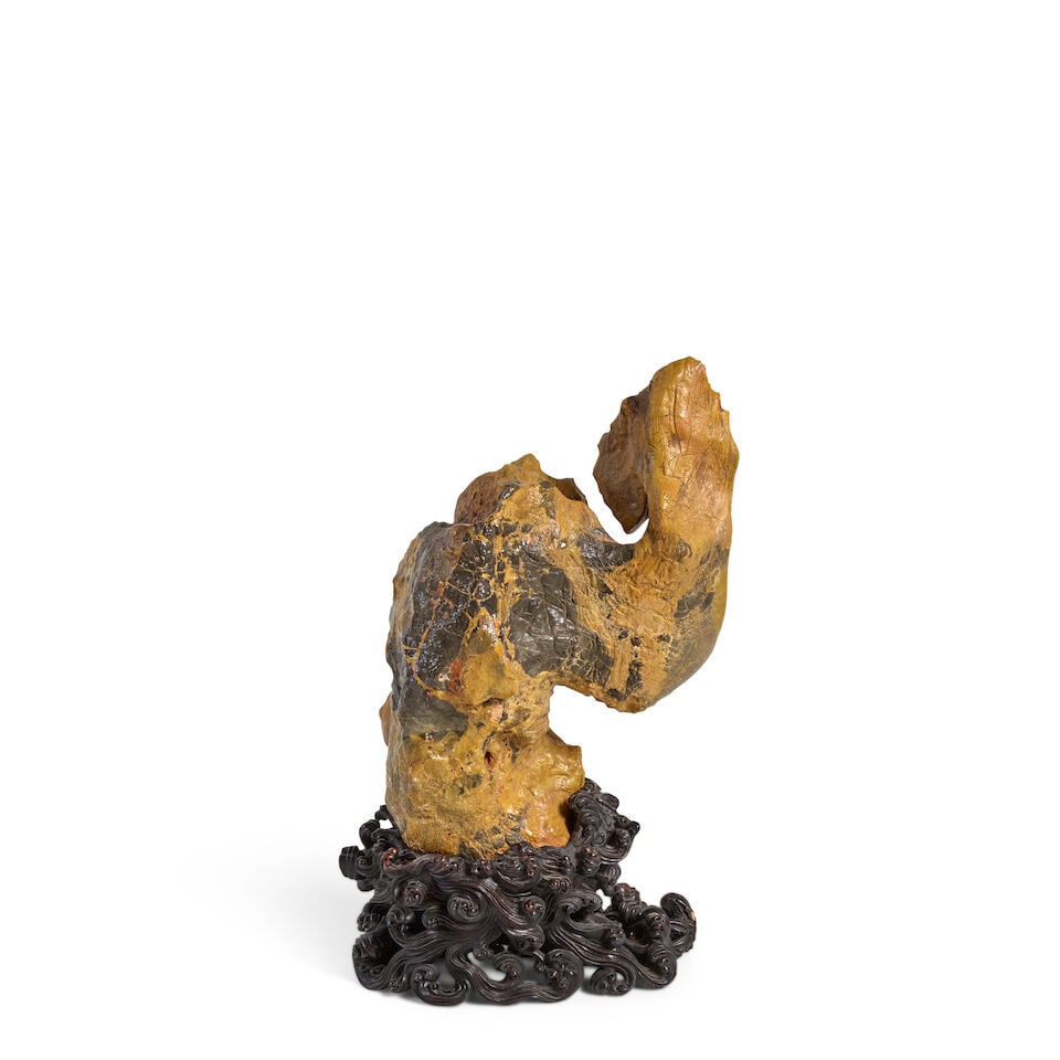 A TERRACOTTA-TONED LINGBI SCHOLAR'S ROCK - 3