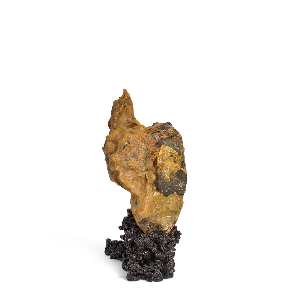 A TERRACOTTA-TONED LINGBI SCHOLAR'S ROCK - 4