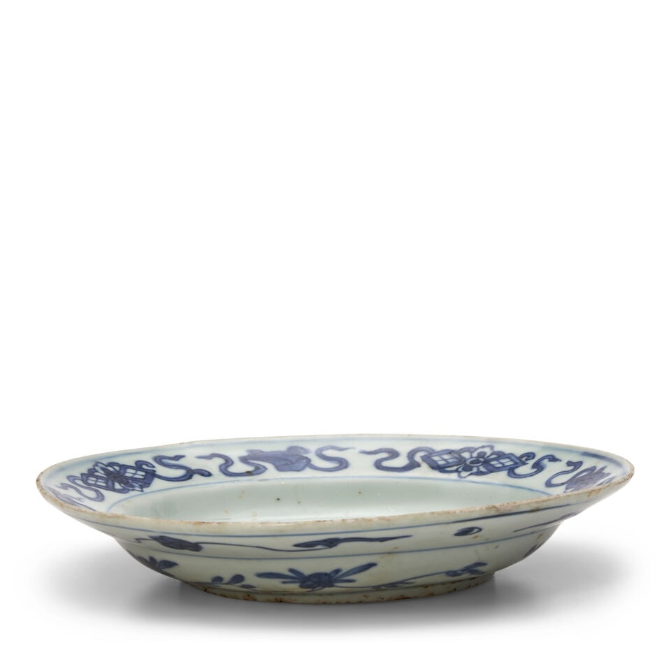 A BLUE AND WHITE 'PHOENIX' PLATE Jiajing - 2