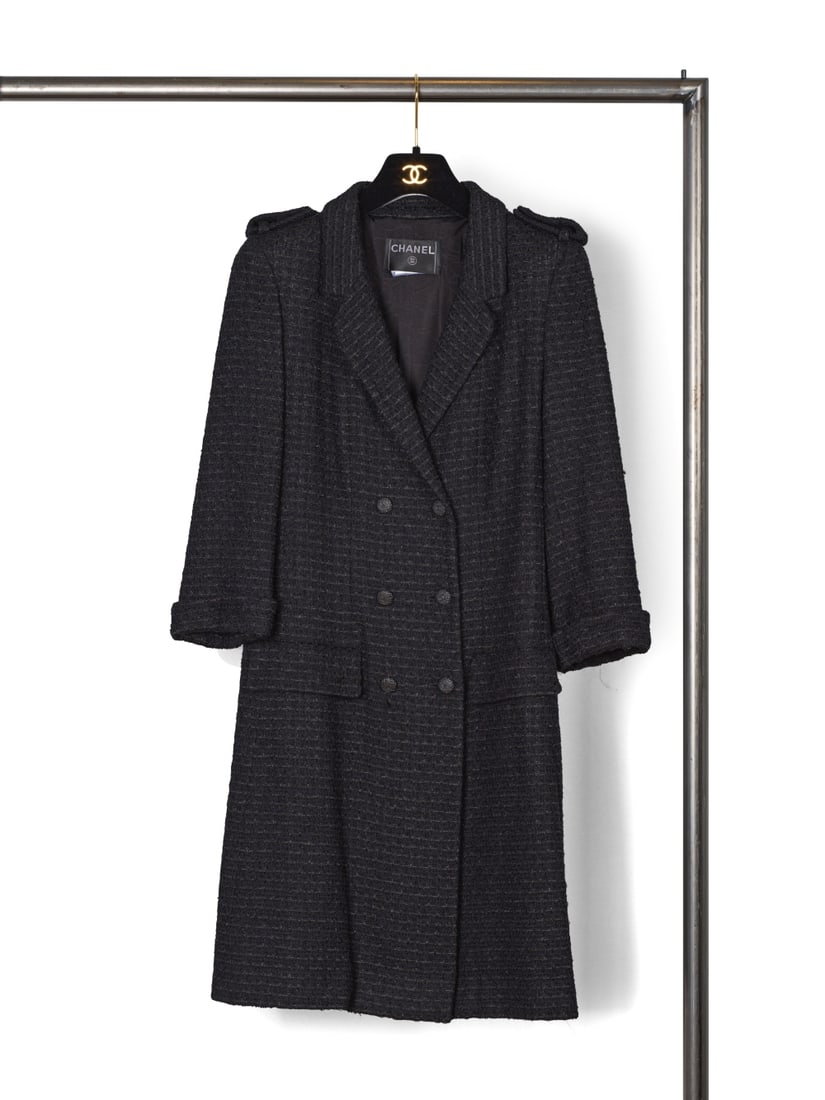 Chanel, collection Prêt-à-Porter, Croisière 2006. Manteau double boutonnage en tw... (1 of 1)