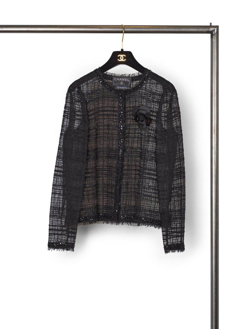 Chanel, collection Prêt-à-Porter, Croisière 2006. Veste courte en mousseline de c... (1 of 1)