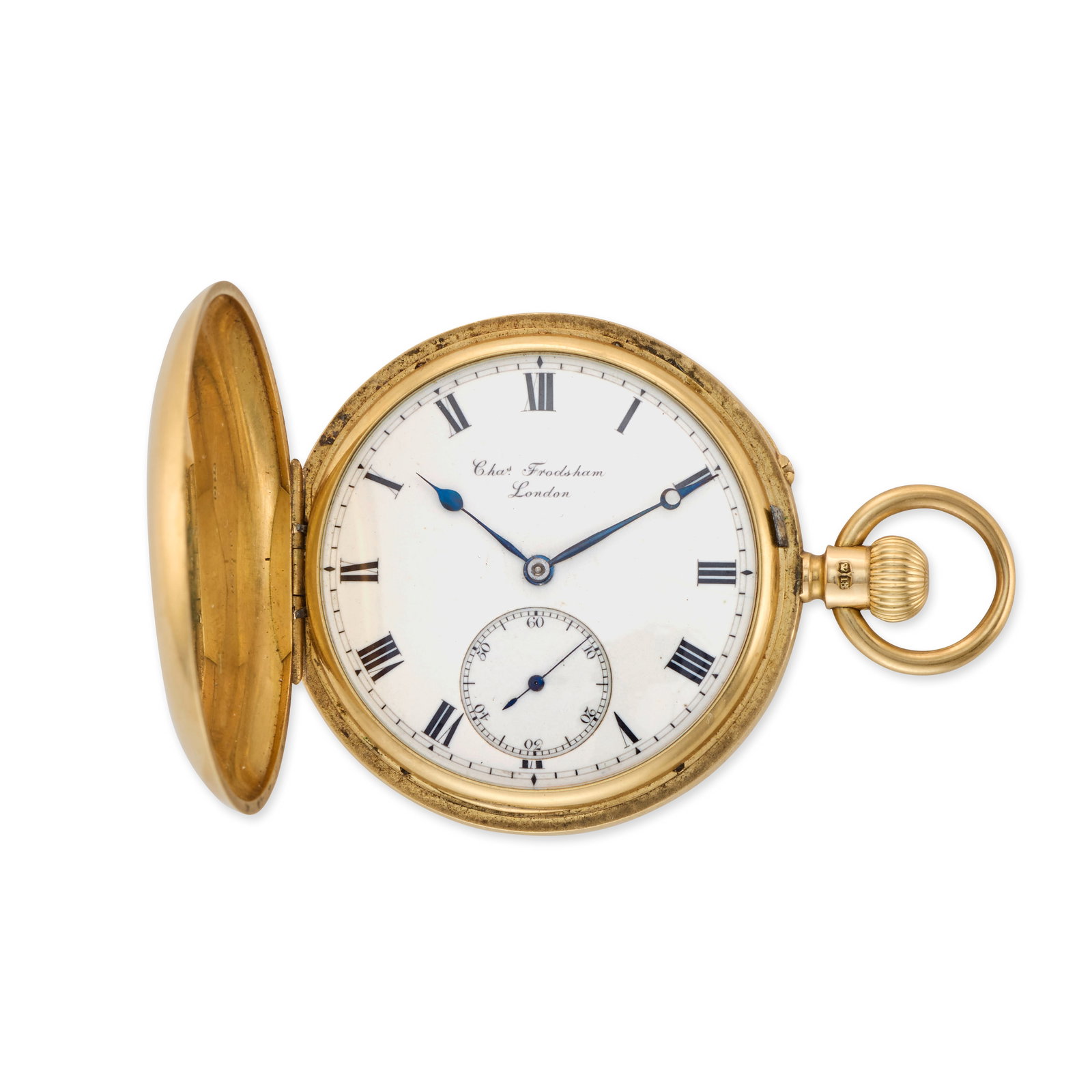 Charles Frodsham, 84 Strand, London. An 18K gold keyless wind full hunter pocket watch London Ha... (1 of 1)