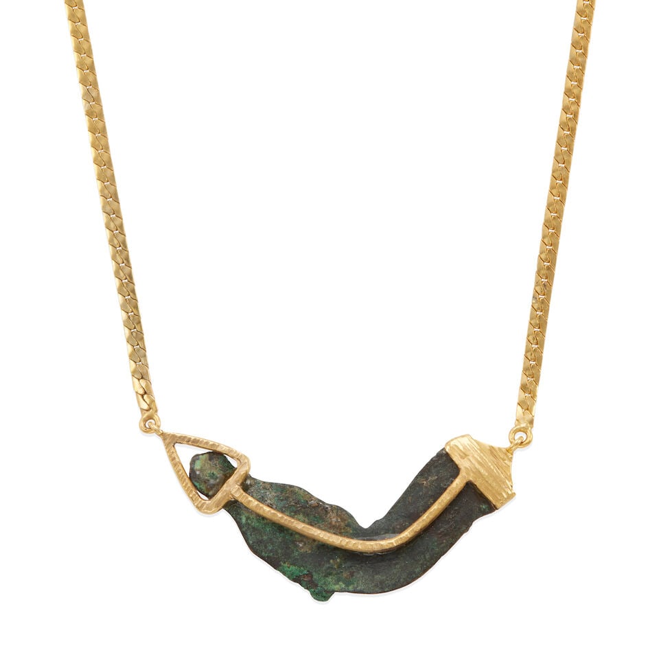 14K GOLD AND BRONZE HORSE NECKLACE - 2