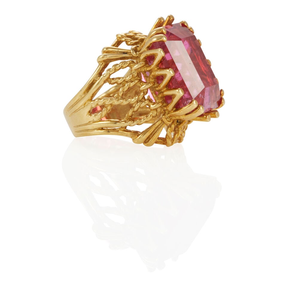 18K GOLD AND TOURMALINE RING - 2