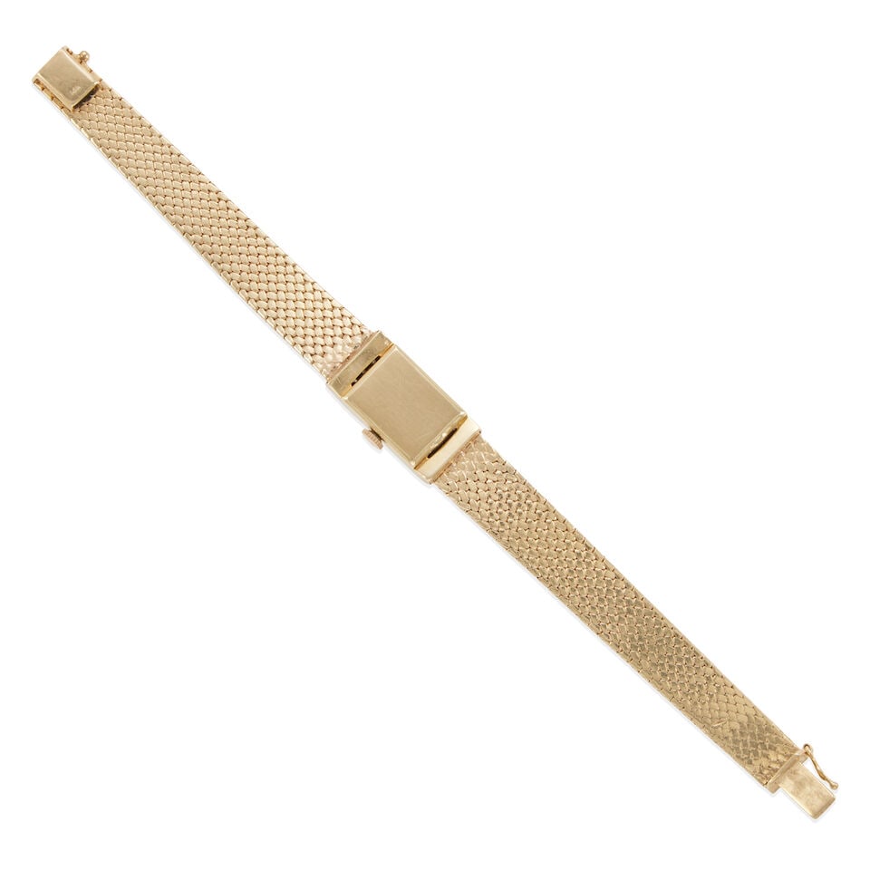 14K GOLD AND DIAMOND WRISTWATCH - 2