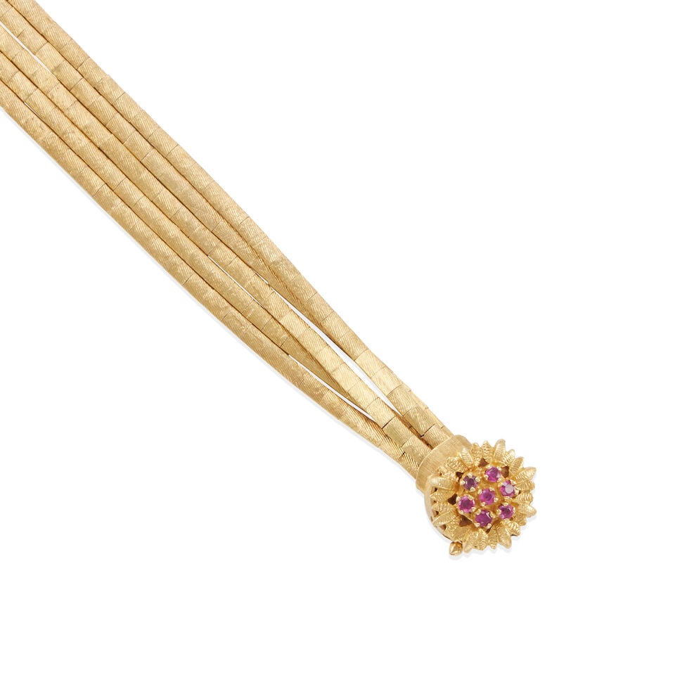 18K GOLD AND RUBY BRACELET - 2