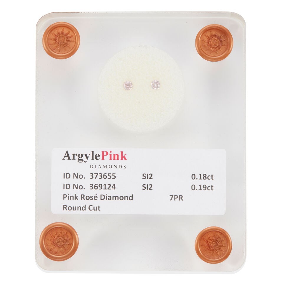 TWO LOOSE PINK DIAMONDS WITH ARGYLE PINK DIAMOND REPORTS - 2