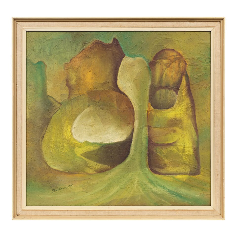 Abdulrahman Al Soliman (Saudi Arabia, born 1954) Mountain Amongst the Palms - 3