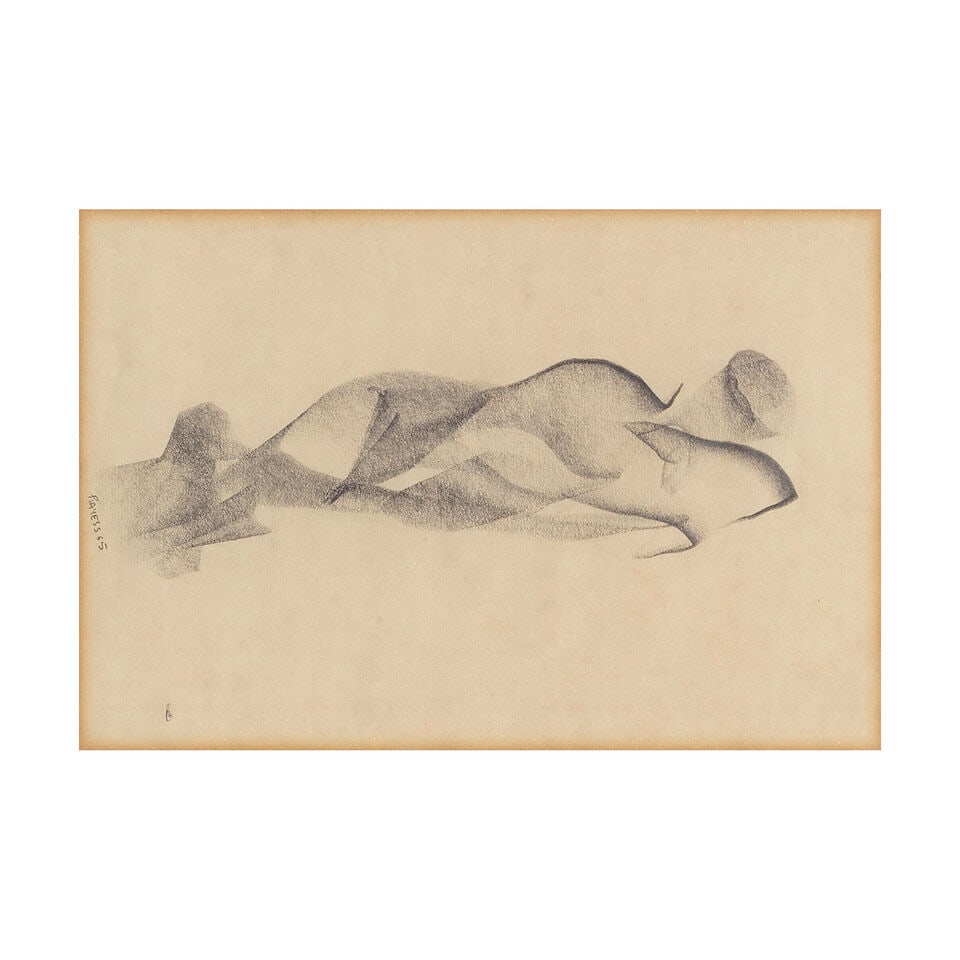 Aref Al Rayess (Lebanon, 1928-2005) Three Desert Studies - 3