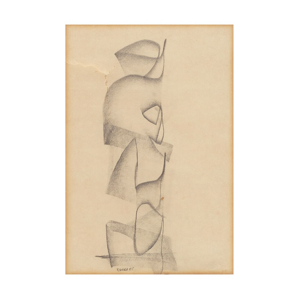 Aref Al Rayess (Lebanon, 1928-2005) Three Desert Studies - 9