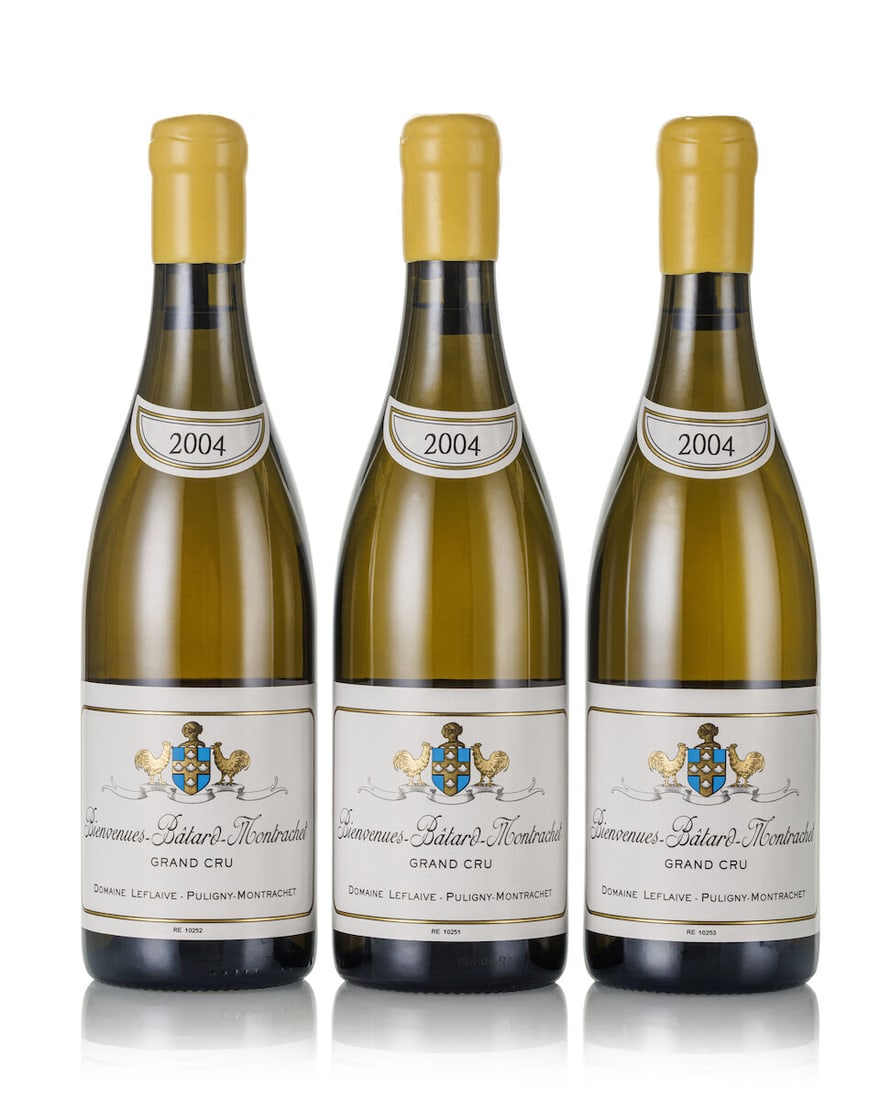 Domaine Leflaive Bienvenues Bâtard Montrachet, 2004 (3x 750ml): Domaine Leflaive Bienvenues Bâtard Montrachet, 2004 (3x 750ml) Region: Burgundy Miscellaneous: 3x late release with prooftag For further information on this lot please visit Bonhams.com For furth