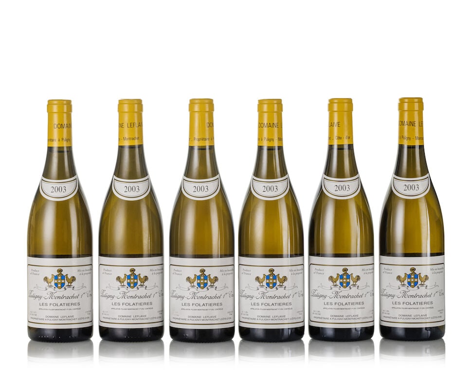 Domaine Leflaive Puligny Montrachet Les Folatières, 2003 (6x 750ml) (1 of 1)