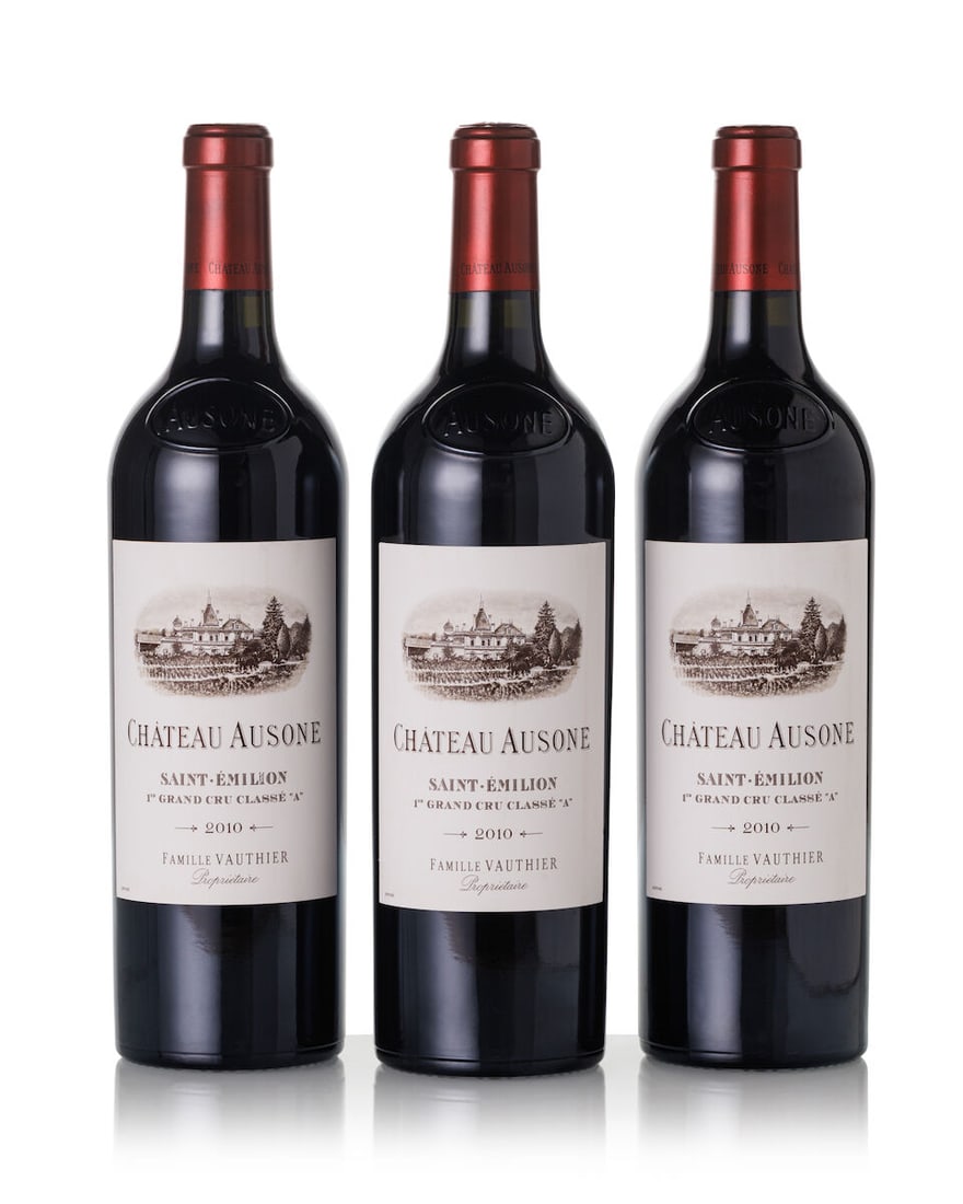 Château Ausone, 2010 (3x 750ml): Château Ausone, 2010 (3x 750ml) Region: Bordeaux Capsule: 3x prooftags For further information on this lot please visit Bonhams.com For further information about this lot please